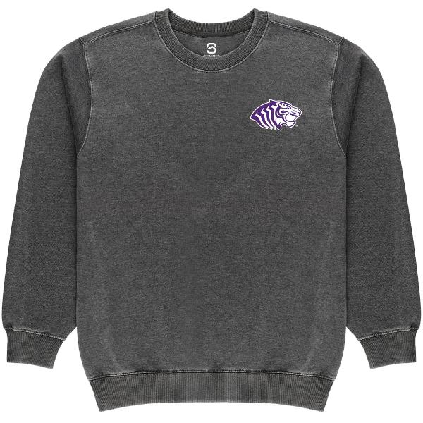 Ouachita Tigers Burnout Fleece Crew; $44.99