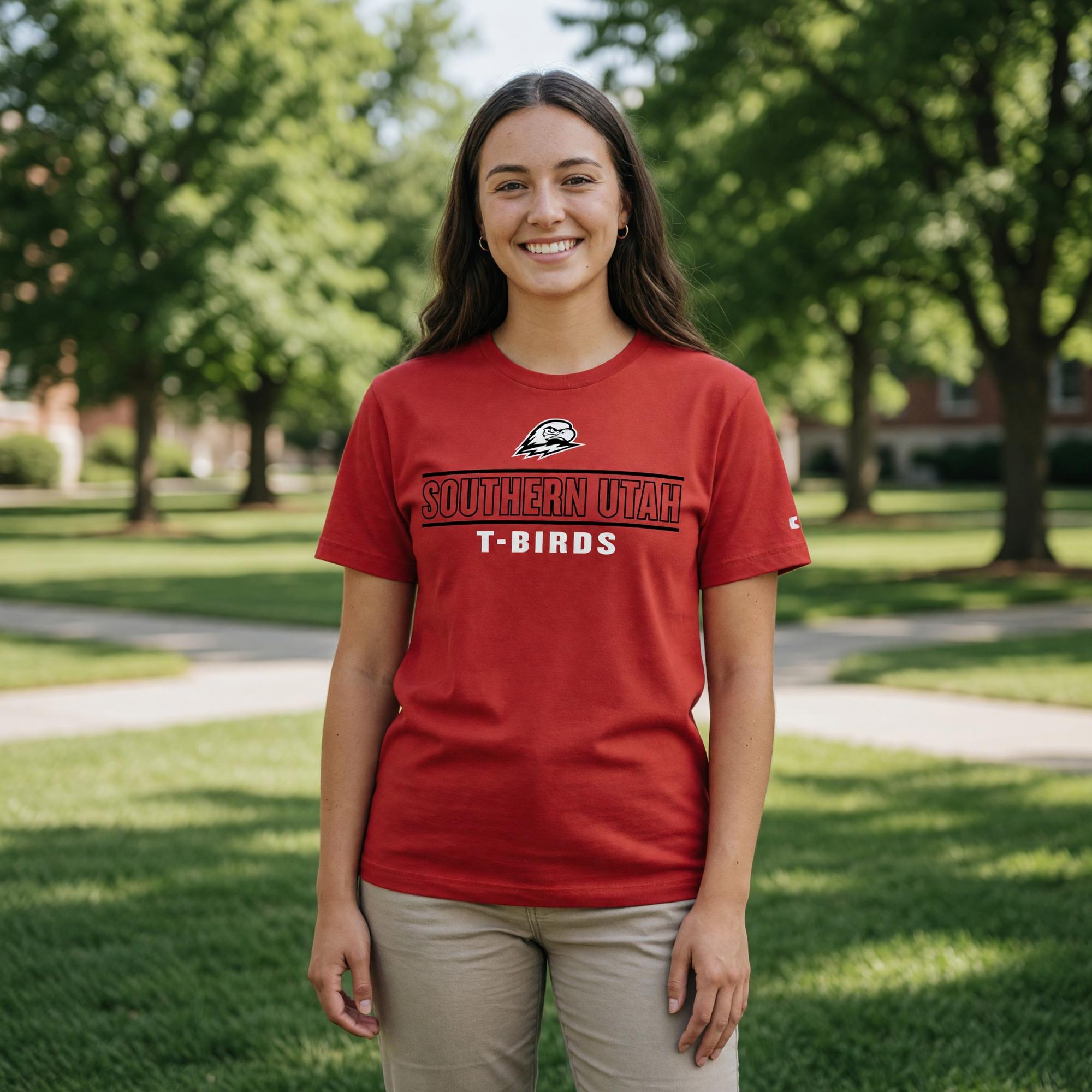 Product image 1 of 2 for COLOSSEUM TEE S/S RED SOUTHERN UTAH T-BIRDS