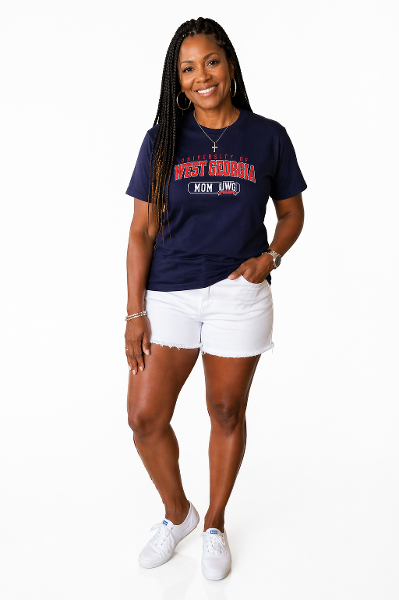 UNIV. WEST GA MOM BELLA AND CANVAS SS TEE; $32.99