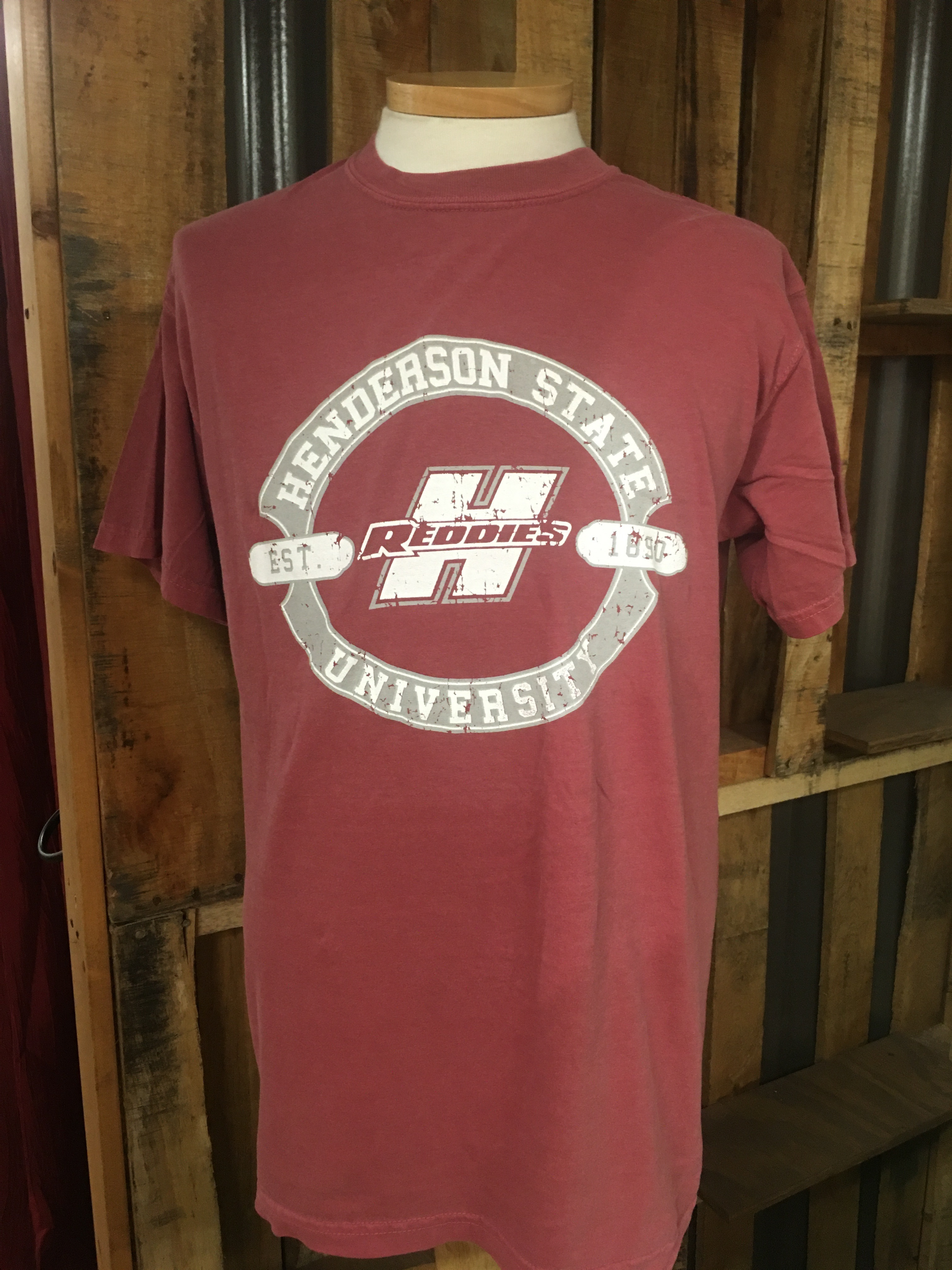 image of: Henderson State University Reddies Est 1890 Comfort Colors Short Sleeve T-Shirt
