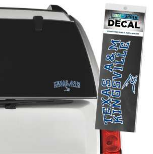 TAMUK Arched Color Shock Strip Decal; $5.99