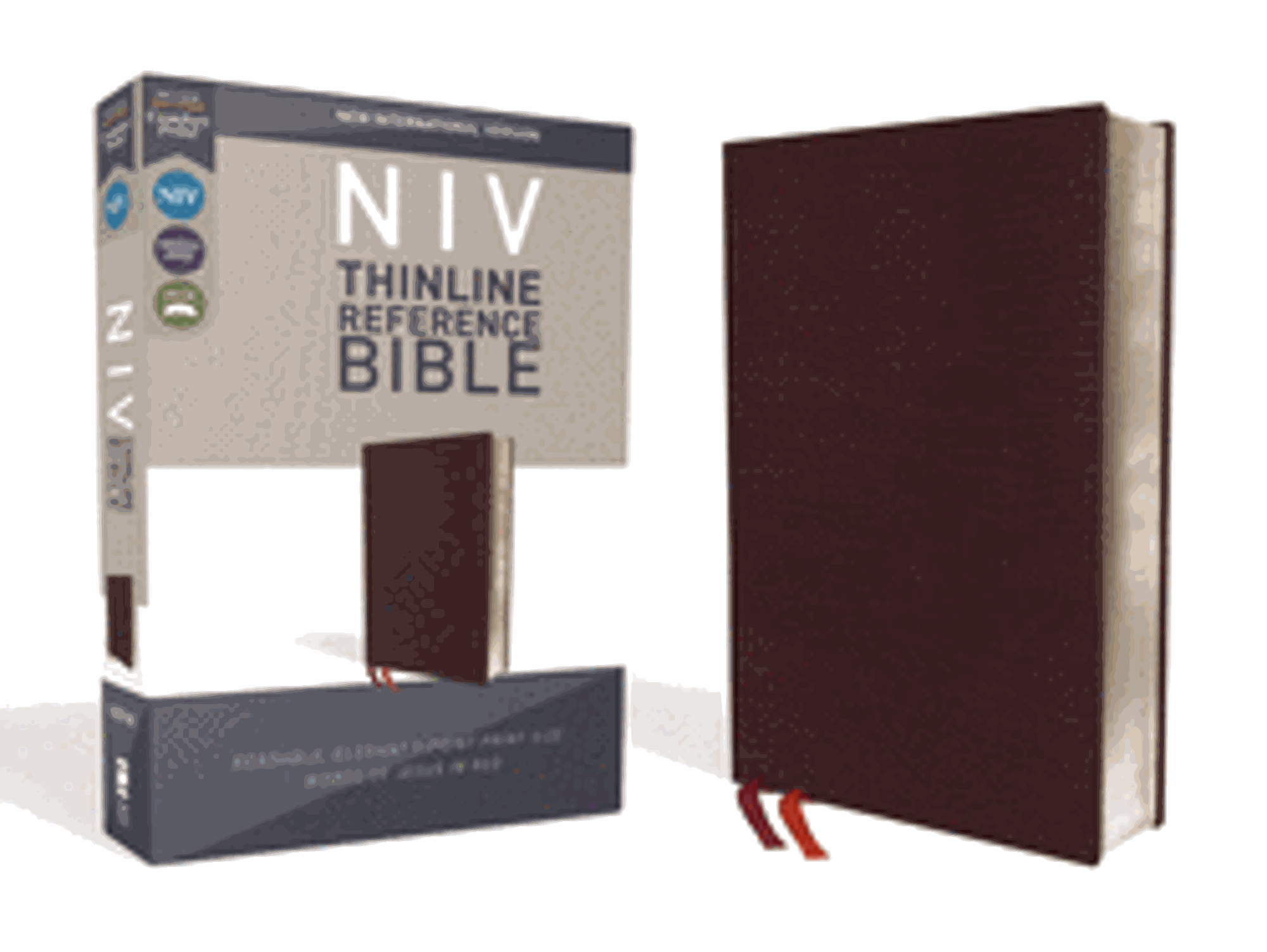 Cover image for NIV Thinline Reference Bible Bonded Leather Burgundy