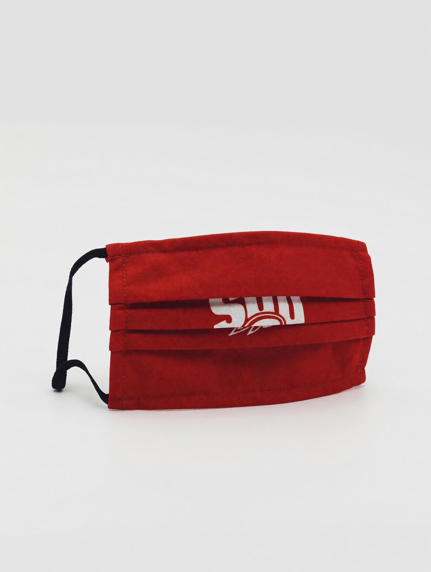 Product image 1 of 1 for L2 FACEMASK RED W/ WHITE LOGO