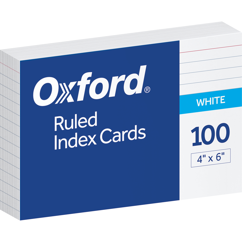image of: Oxford Index Card - White 4x6in Bulk Ruled