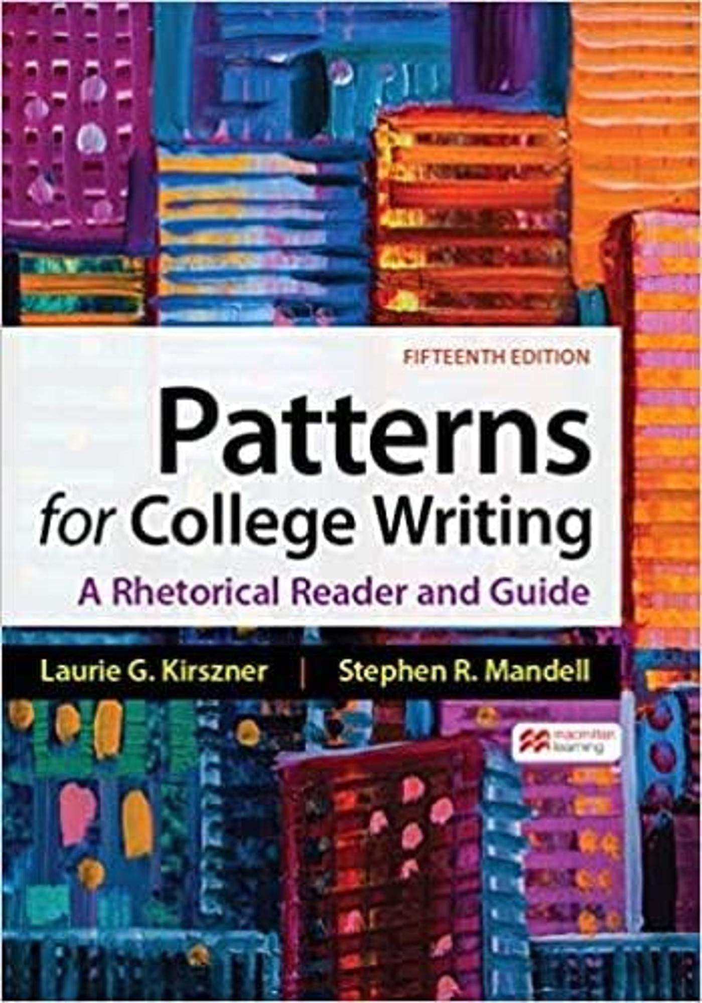 Cover image for eText: PATTERNS FOR COLLEGE WRITING: A RHETORICAL READER AND GUIDE