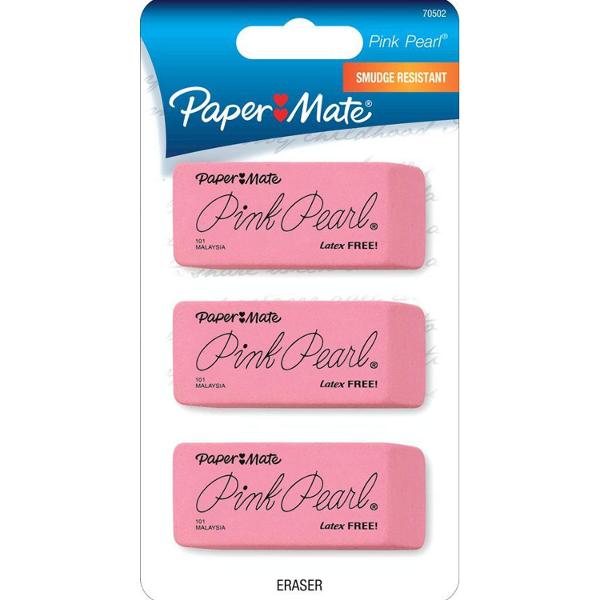 Pink Eraser, 3pk; $2.99