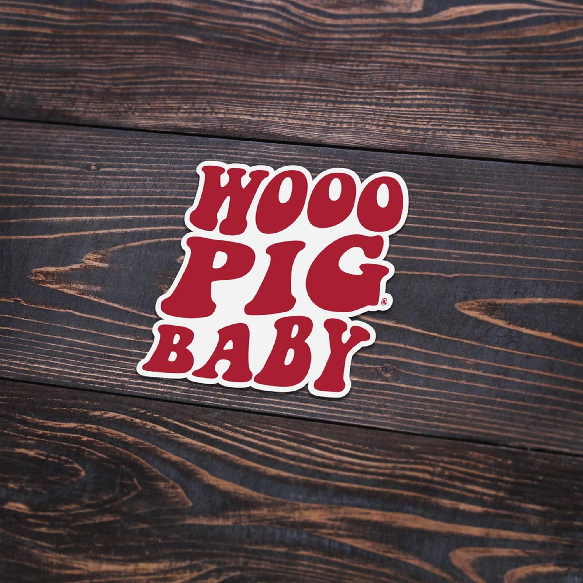 image of: Arkansas Razorbacks Woo Pig Baby Sticker