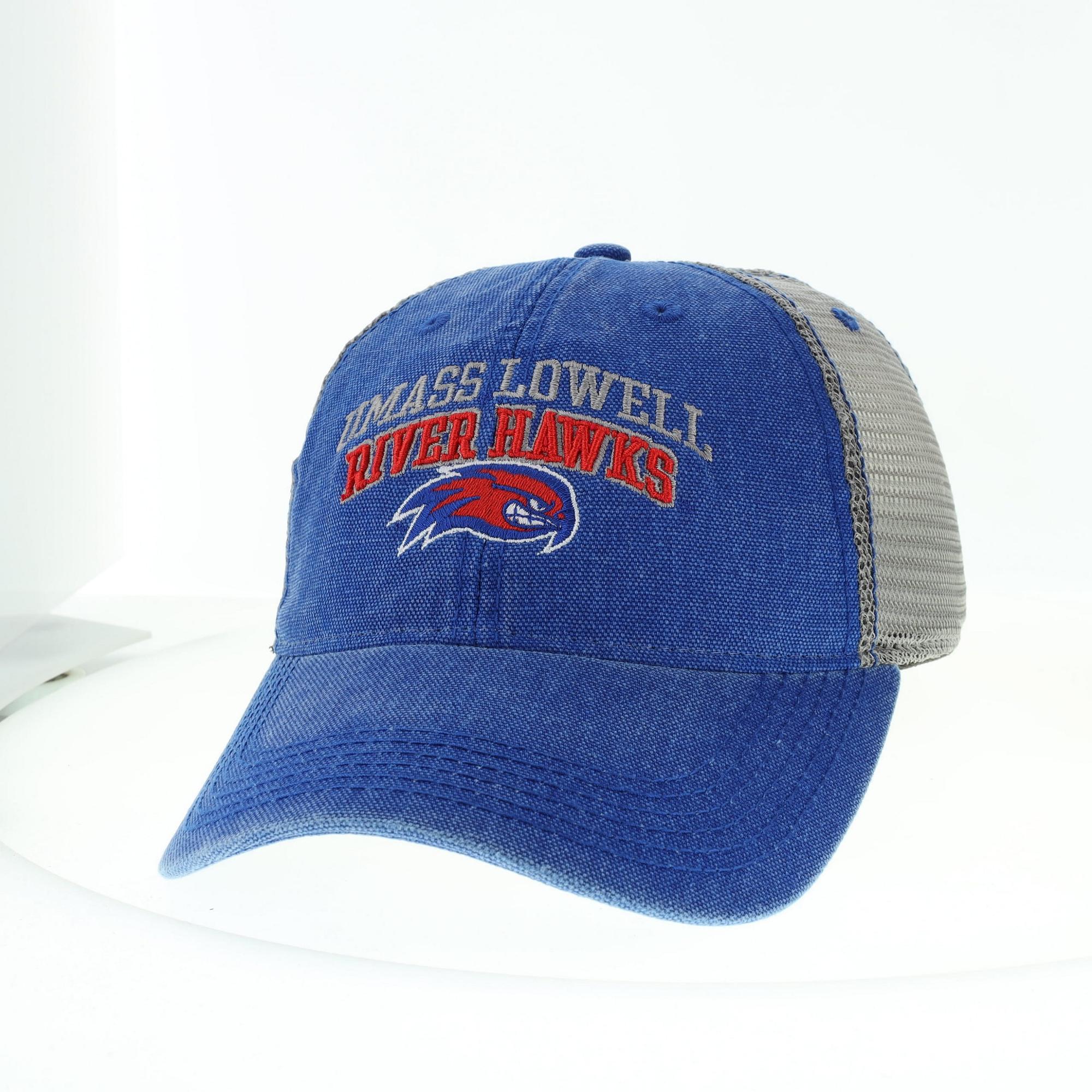 UMASS Lowell River Hawks Trucker DTA Cap UMass Lowell Bookstore