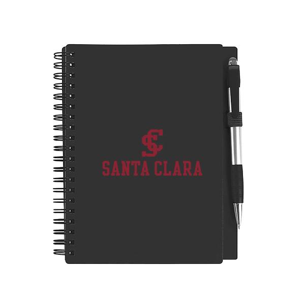 Santa Clara Broncos Spiral Notebook with Stylus Pen, Black; $17.98
