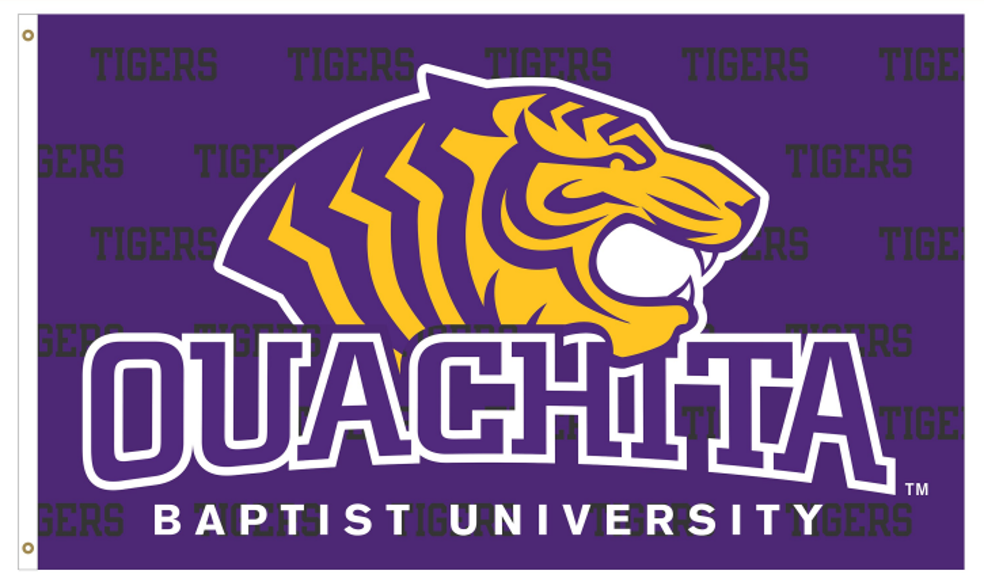 image of: Ouachita Baptist University Tigers 3x5 Deluxe Flag