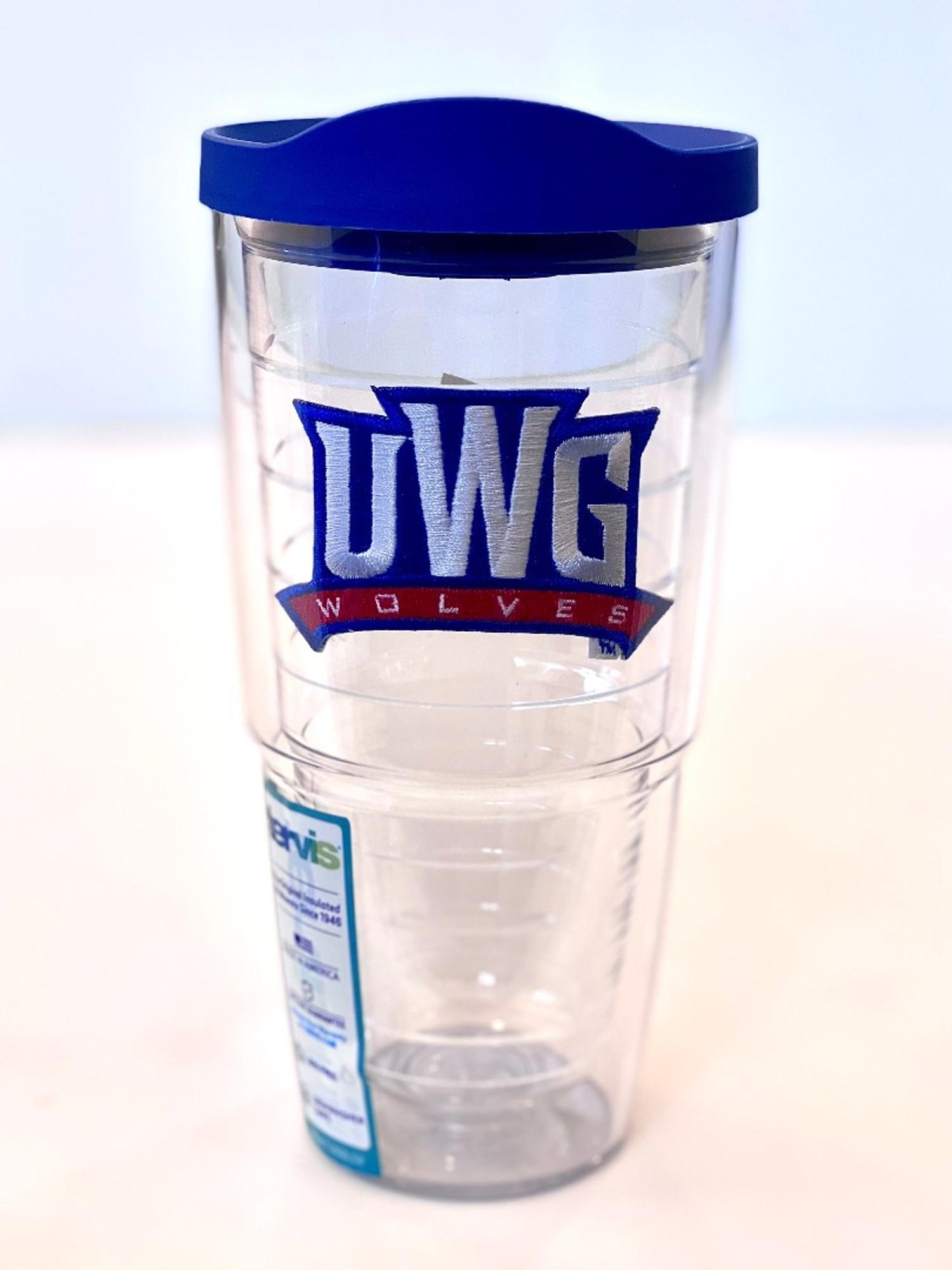 image of: TERVIS UWG ATHLETICS LOGO W/ BLUE LID