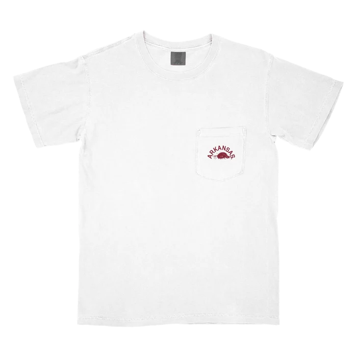 Product image 2 of 2 for Arkansas Razorbacks College Vault Helmet Short Sleeve Pocket Tee