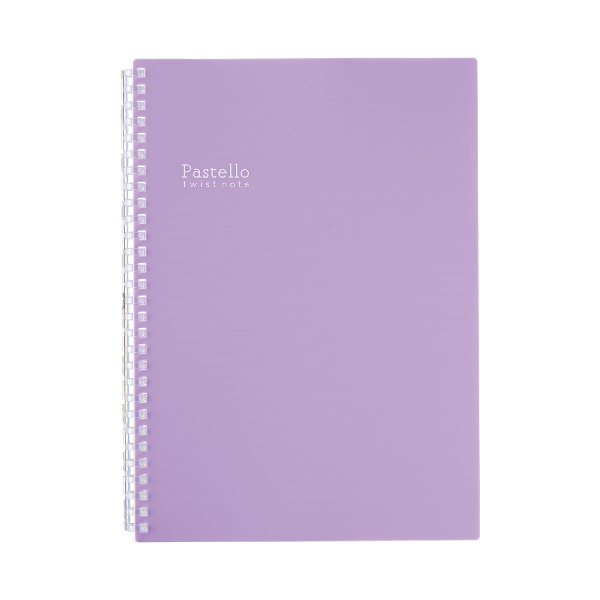 NOTEBOOK LIHIT PASTELLO TWIST Purple; $6.99