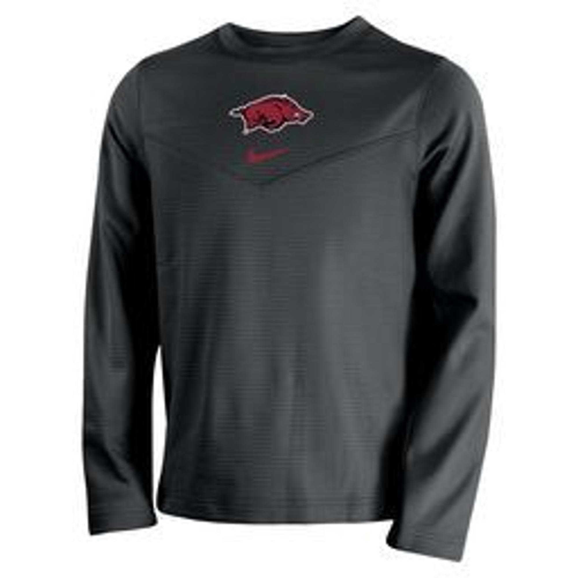 image of: Arkansas Razorbacks Nike Boys Coach Crew Long Sleeve