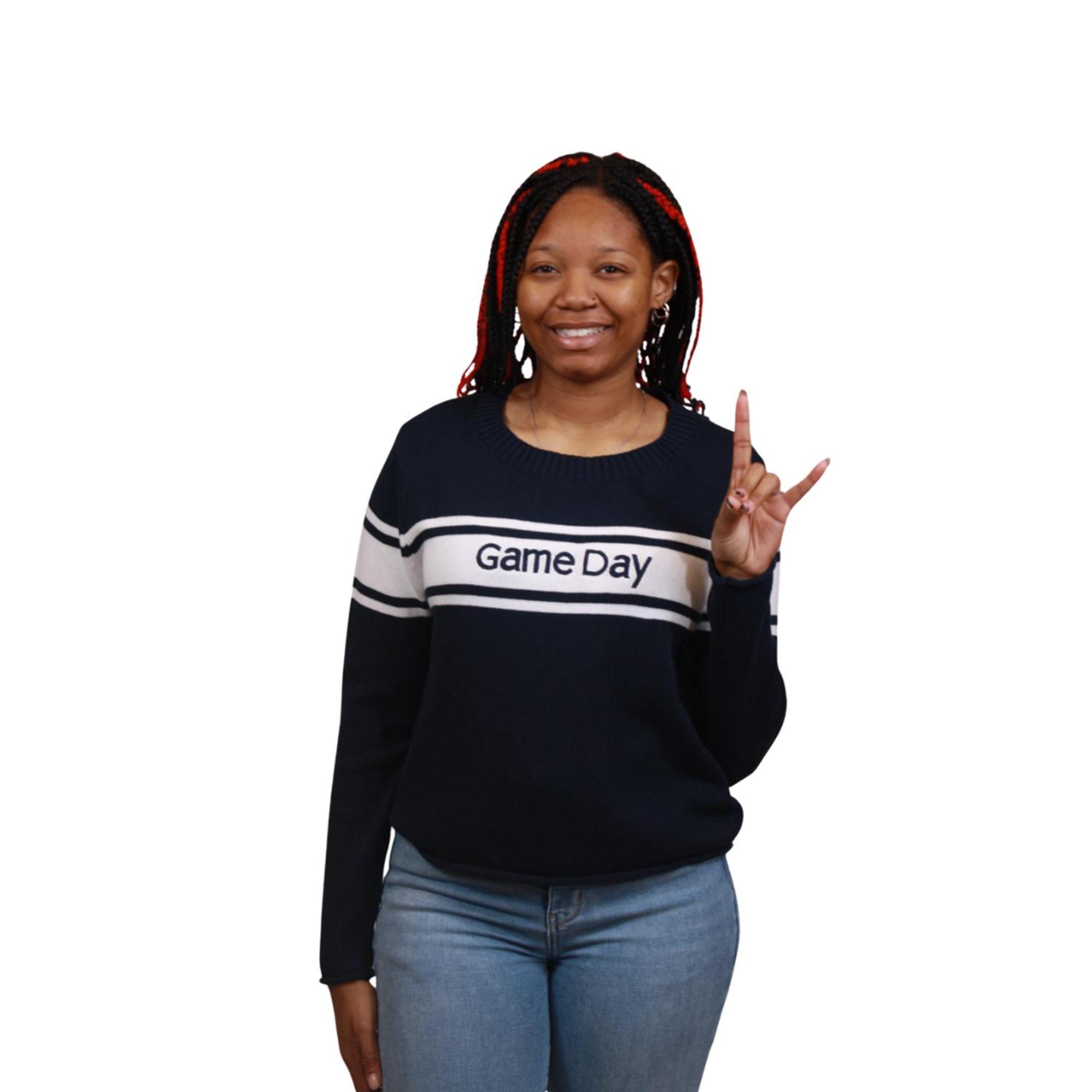 Product image 2 of 2 for SPORTS GIRL CREWNECK GAMEDAY TEXT