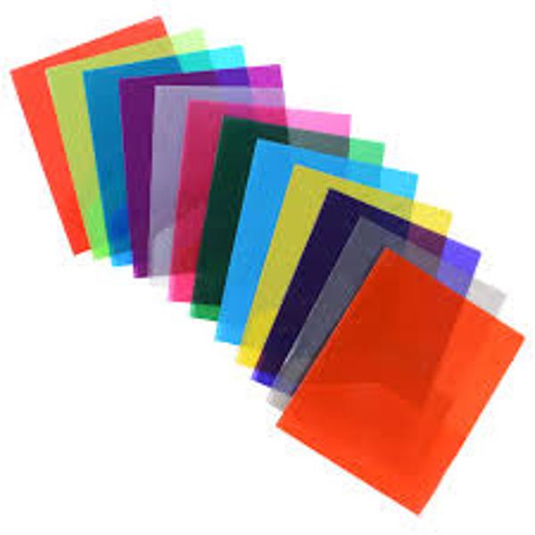 Oxford® Poly Two Pocket Folders, Assorted Translucent Colors; $2.29