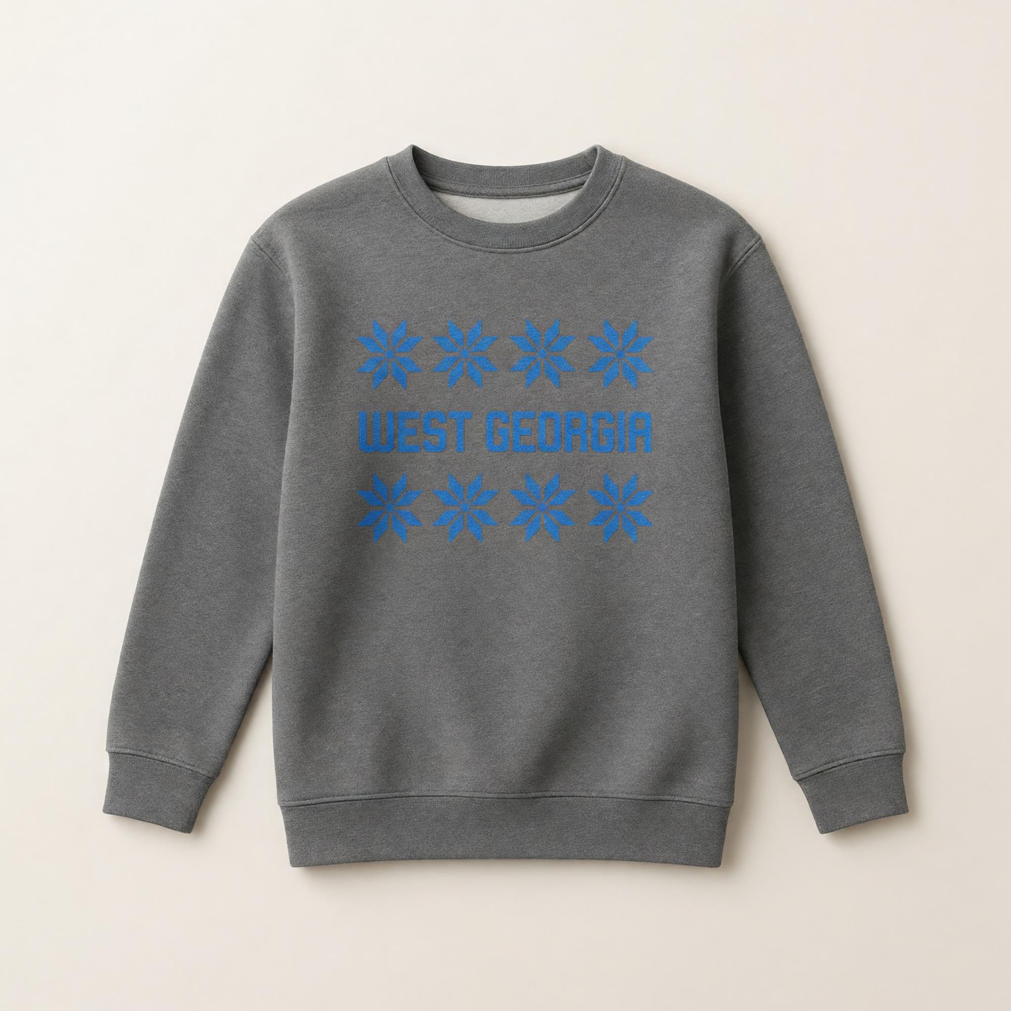 Variant 4 of 4 for UWG WINTER WEST SWEATSHIRT – YOUTH APPAREL – HEATHER GRAY