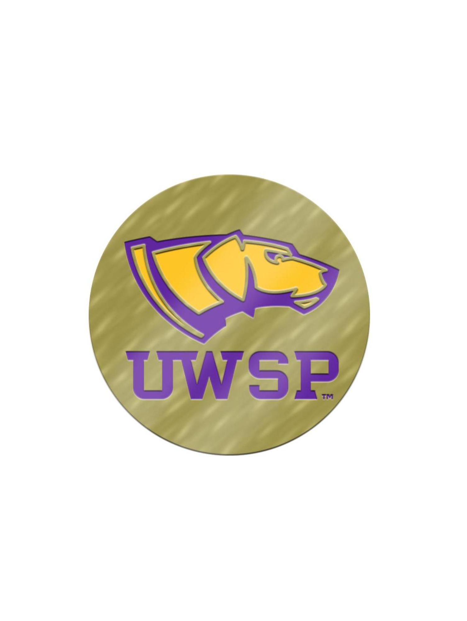 Product image 1 of 1 for UWSP DogHead Brass Lapel Pins, Gold