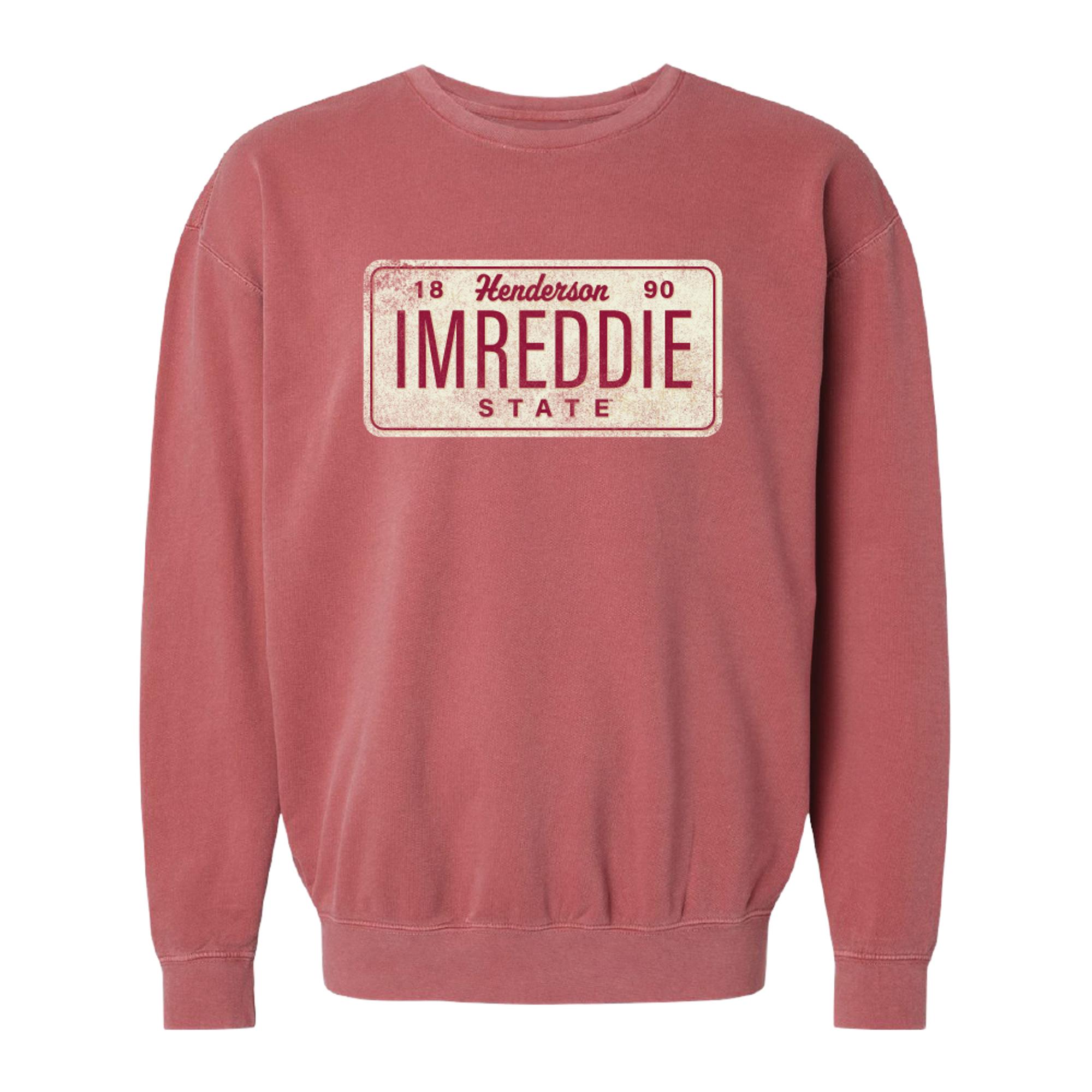 Product image 1 of 1 for IMREDDIE License Plate Comfort Colors Lightweight Fleece Crew