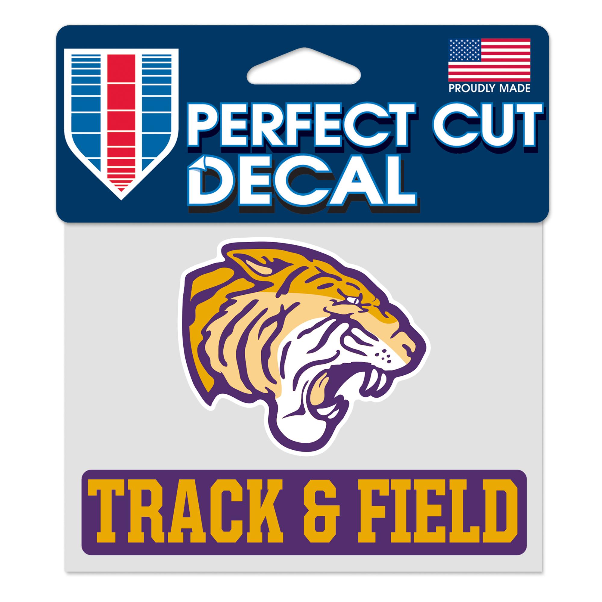 image of: Olivet Nazarene 4in x 5in Track & Field Decal