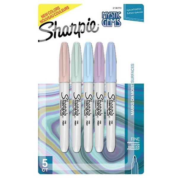 Sharpie Fine Point Marker Mystic Gems Colors 5 Color Set; $9.59
