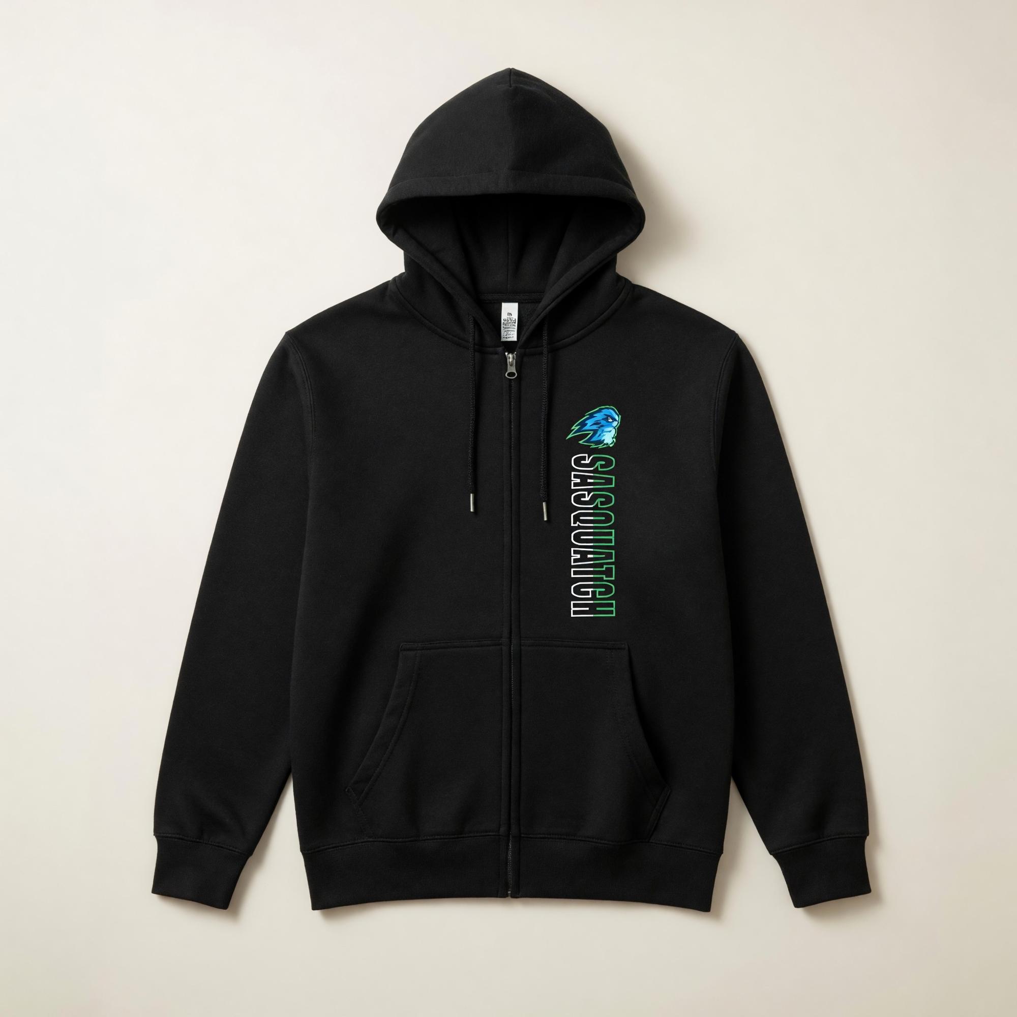 Product image 1 of 1 for SCC HOODIE F-ZIP Black w/green print