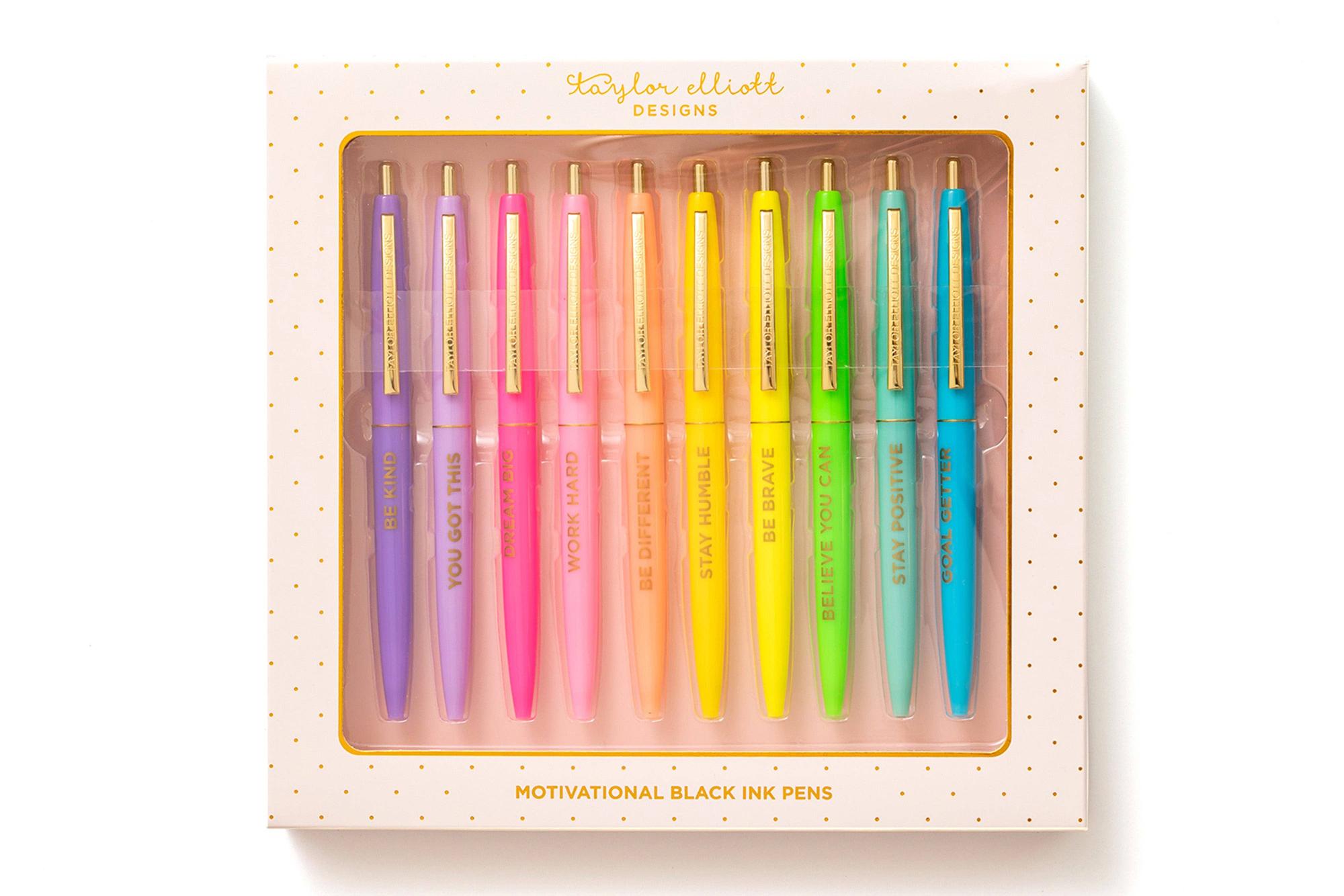 Product image 1 of 1 for Pen Set - Motivational - Asst Colors - 10 Piece Set