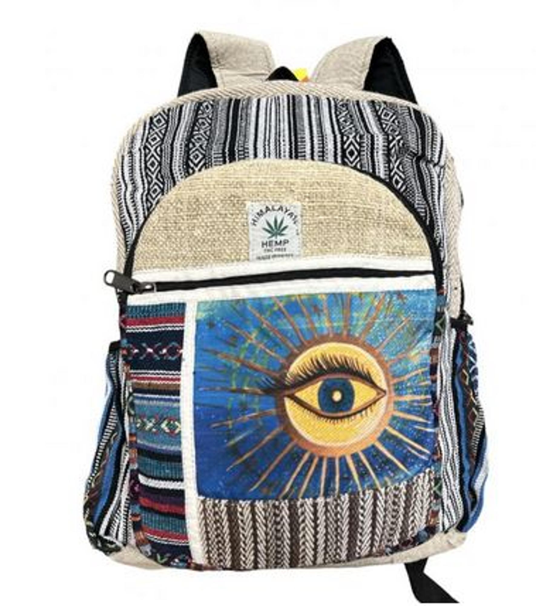 Rising "Am̐khā" Cotton Hemp Backpack