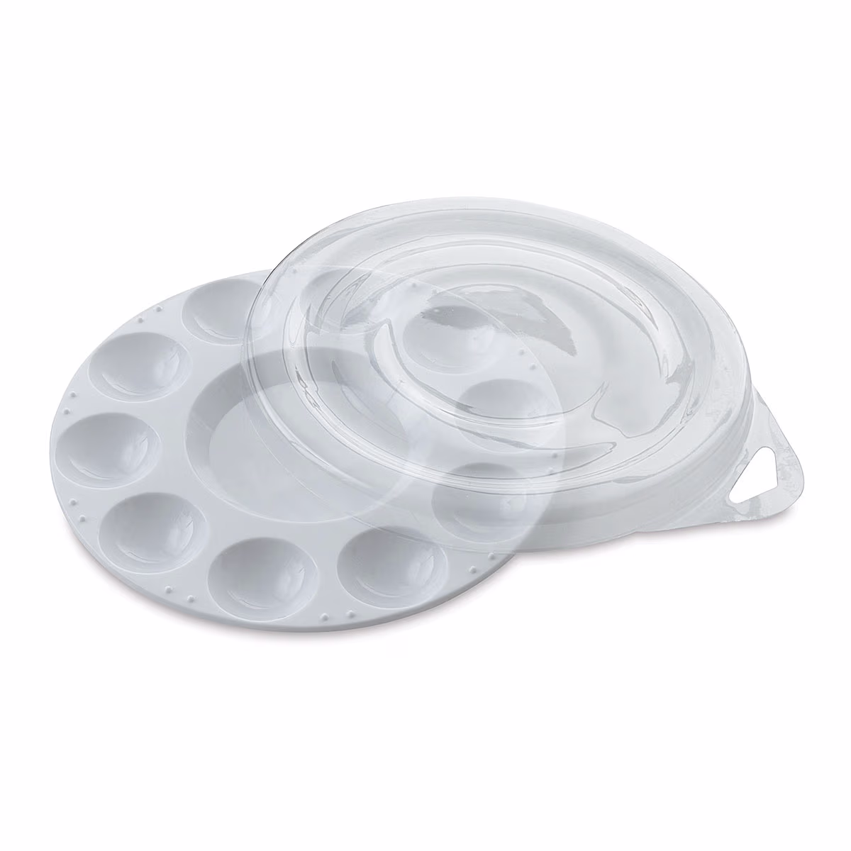 Product image 1 of 1 for Plastic 10-Well Paint Tray with Cover - Round