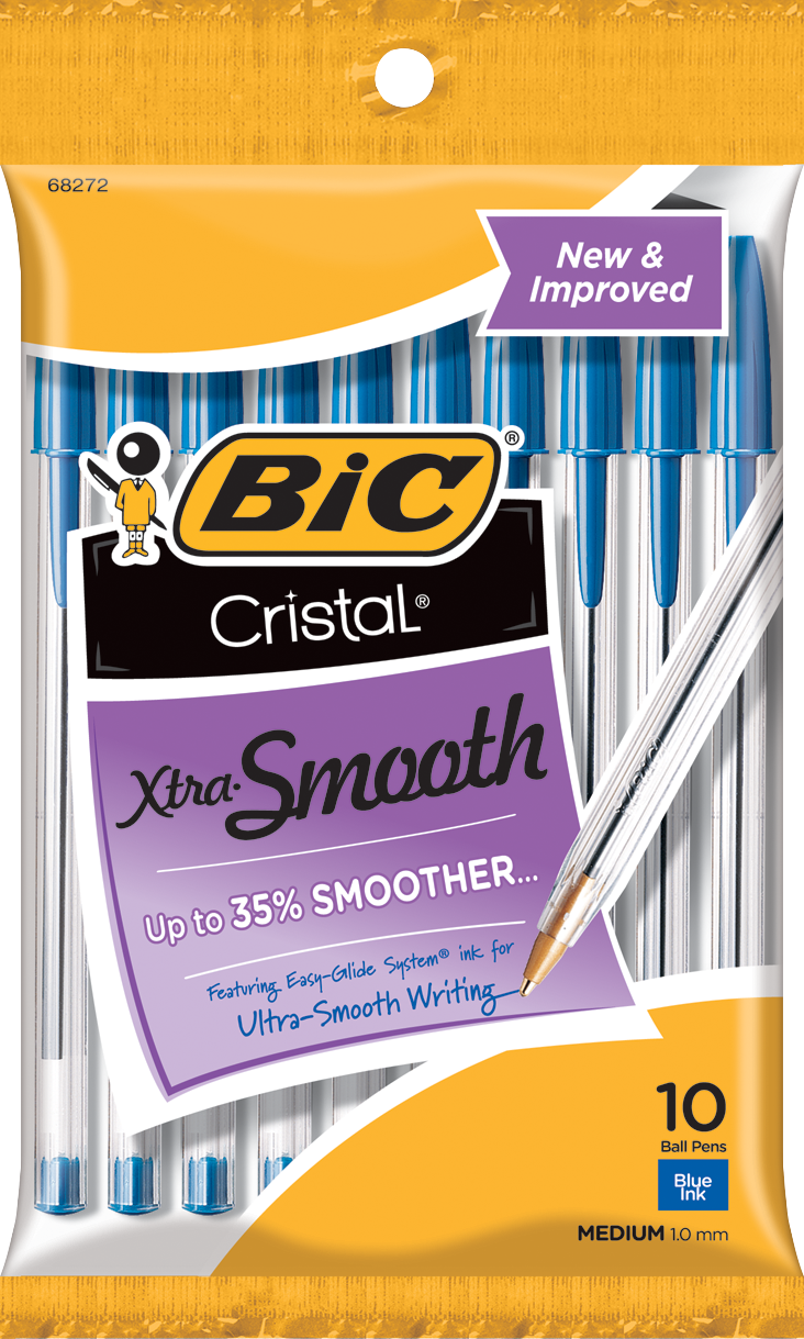Product image 1 of 1 for Cristal Stic Ballpoint Pen Blue 1.0mm BP 10 Pk