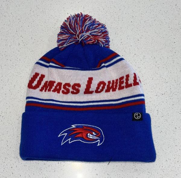 Royal Striped Beanie W/ Pom Pom; $34.99