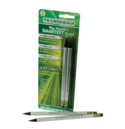 Ticonderoga Sensematic Mechanical Pencil 2 pk Rebel Bookstore