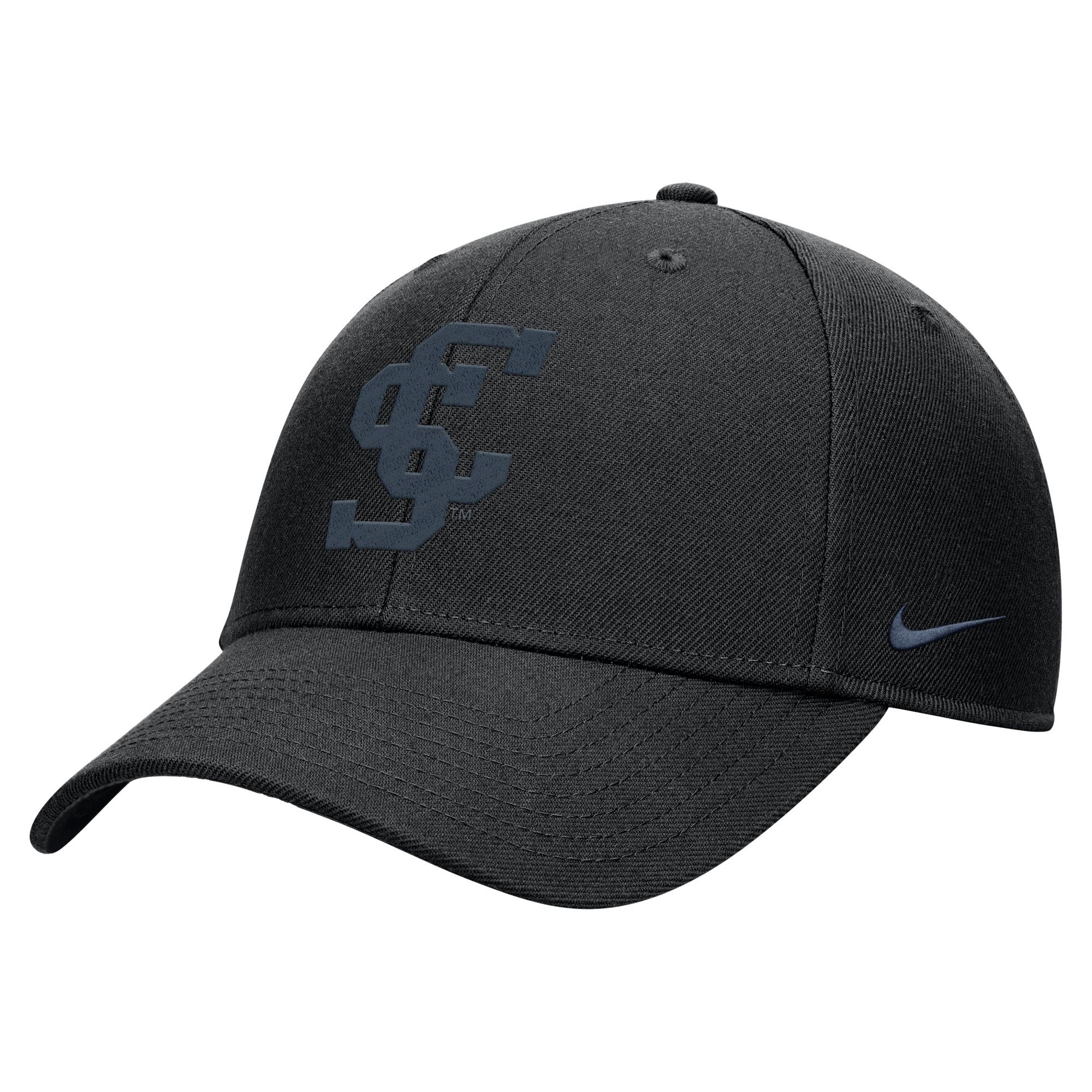 Product image 1 of 2 for SCU Nike Rise Adjustable Hat, SC Logo, Black