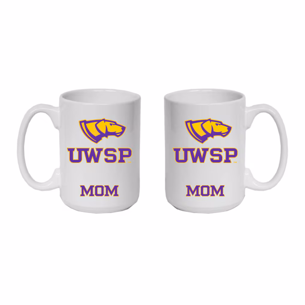 Product image 1 of 1 for University of Wisconsin Stevens Point 15 oz Mom Mug, White