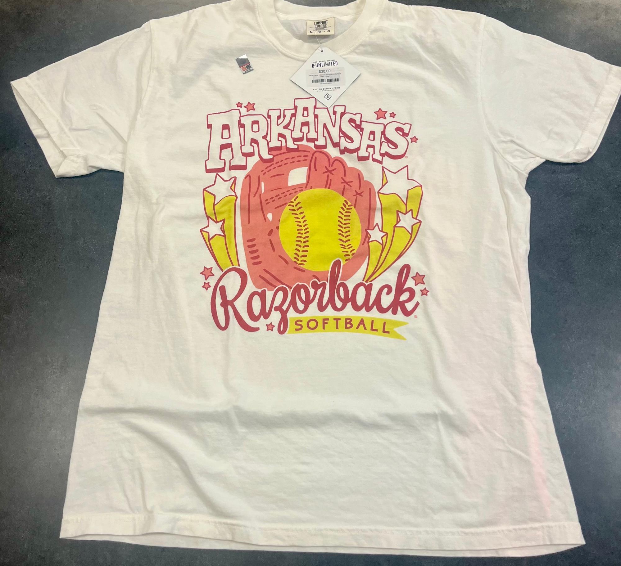 Product image 1 of 2 for Arkansas Razorbacks Softball Stars T-Shirt