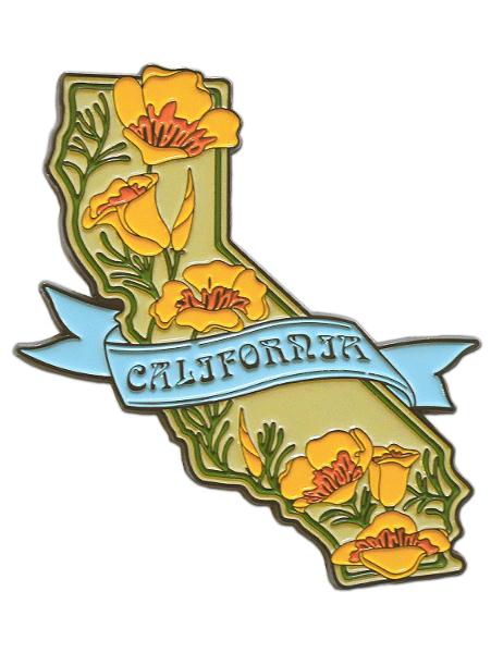 California State with Poppies Magnet; $17.98