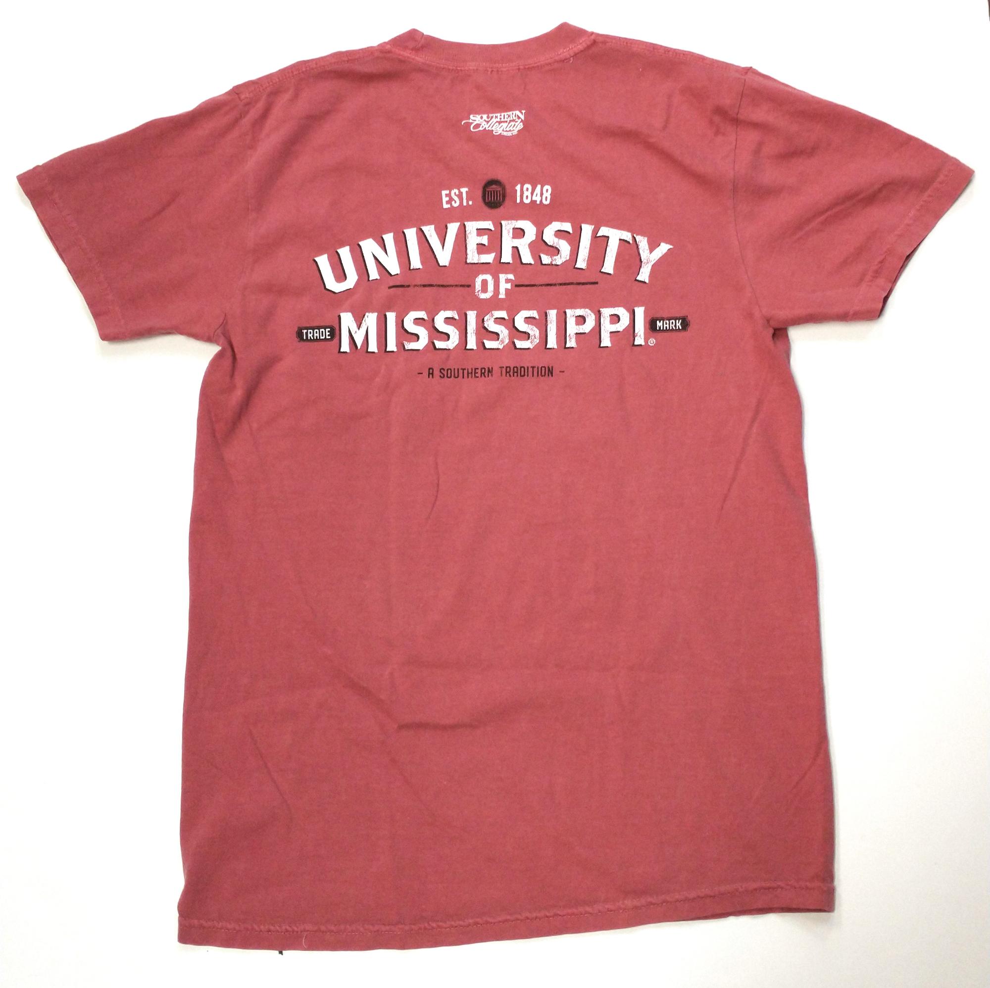 image of: Ole Miss Southern Classic II Short Sleeve Pocket Tee Crimson