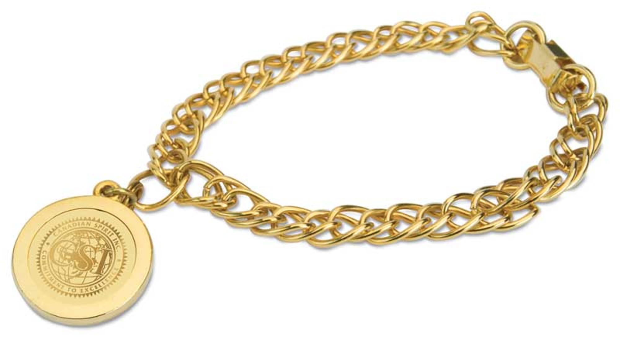 image of: CSI 4B/G-G Charm Bracelet (Gold)