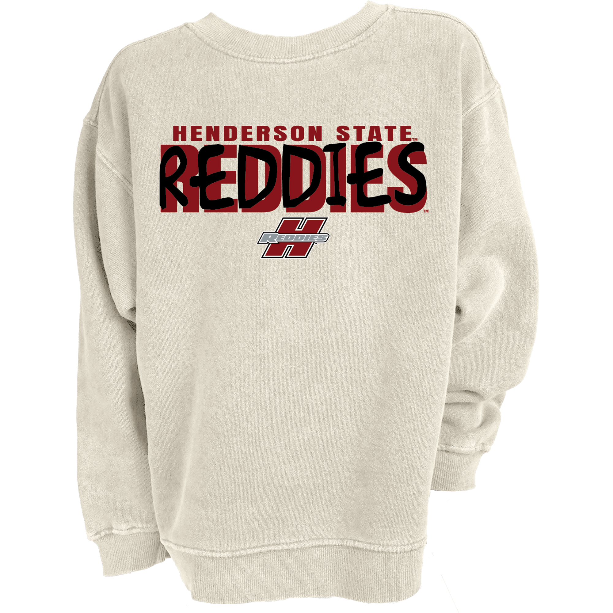 Product image 1 of 2 for Henderson State Reddies Trace Over Puff Youth Ringspun Fleece Crew