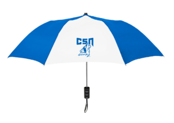 CSN SPECTRUM UMBRELLA RYL/WHT; $23.99