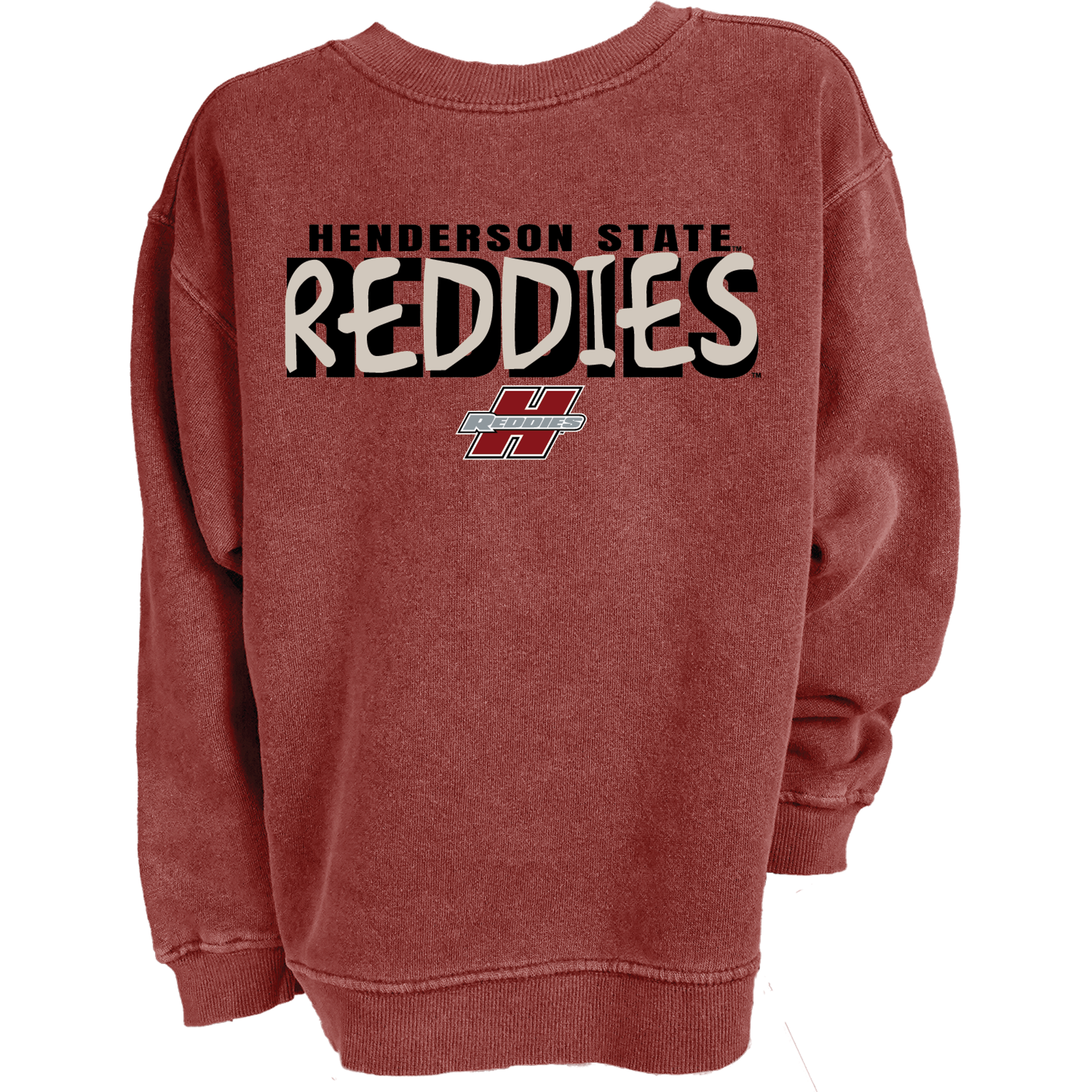 Product image 2 of 2 for Henderson State Reddies Trace Over Puff Youth Ringspun Fleece Crew