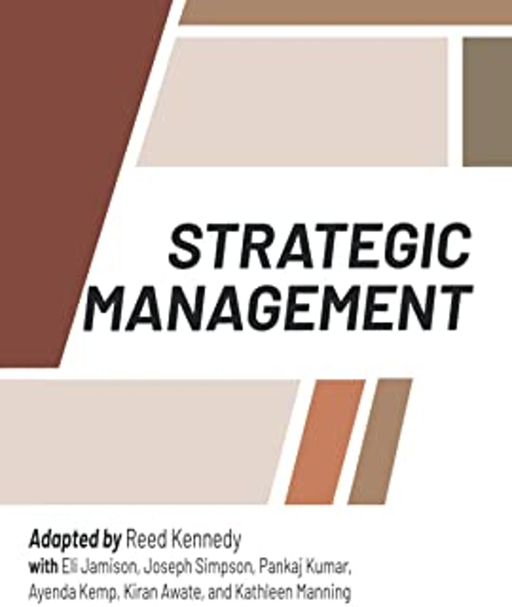 Cover image for Strategic Management (color)