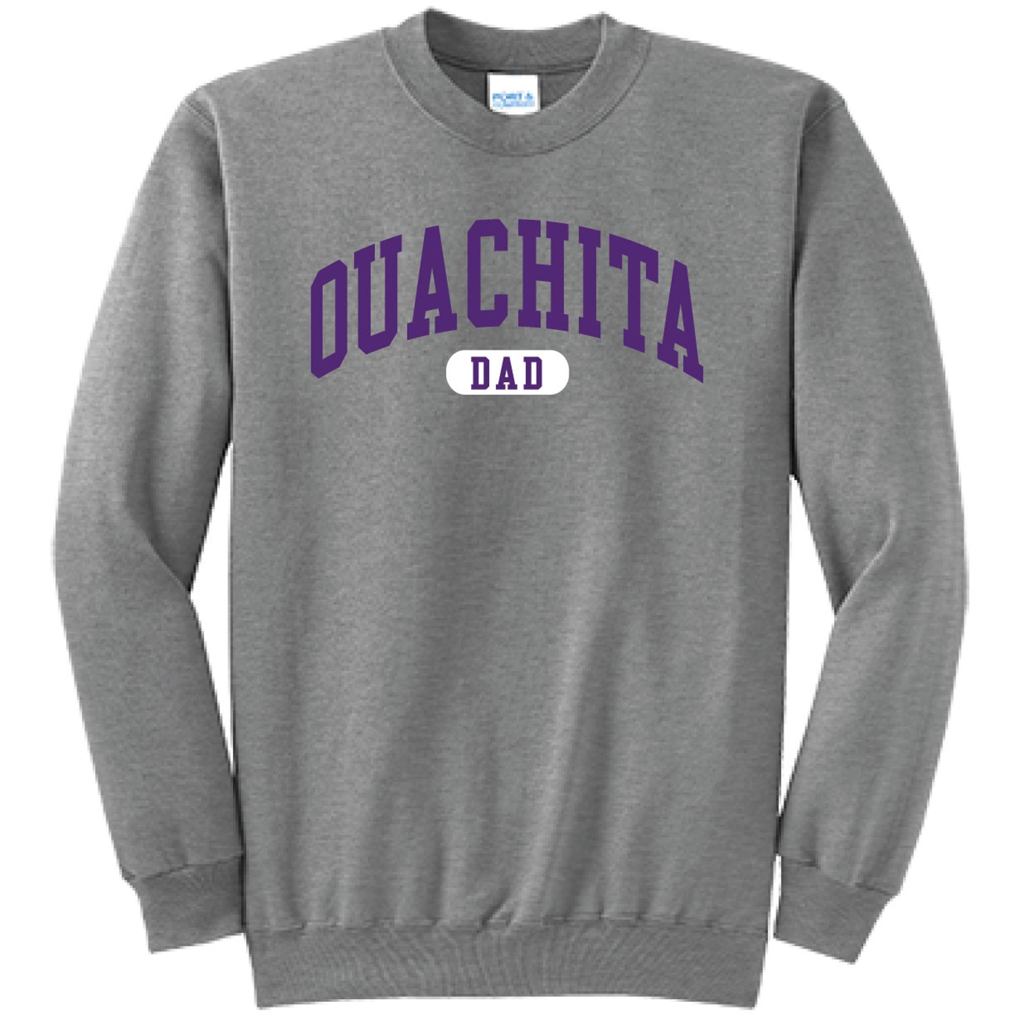 image of: Ouachita Dad Varsity Crew Neck Fleece