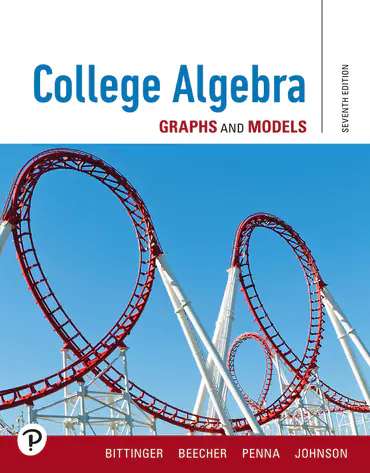 Cover image for MyLab Math with Pearson eText (up to 18-weeks) Access Code for College Algebra: Graphs and Models