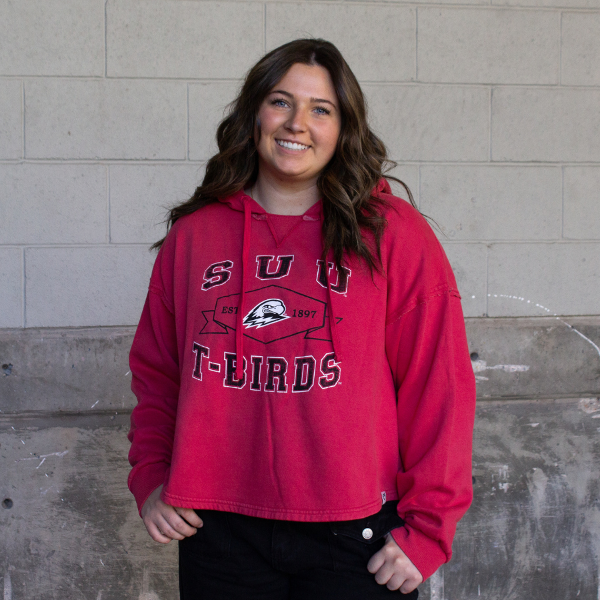Colosseum Women's SUU Vintage Style Hoodie; $59.99