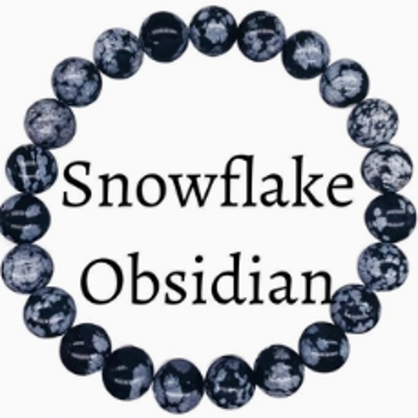 Soul Charms Bracelet - Snowflake Obsidian; $9.99