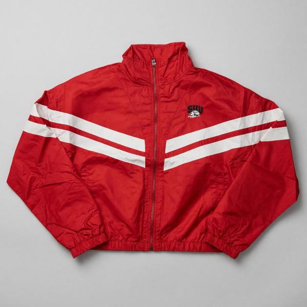 COLLSSEUM WOMENS RED/WHITE SUU/THOR JACKET; $86.00