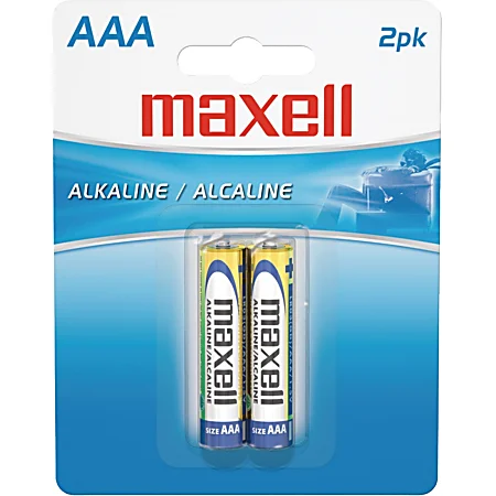 image of: Maxell Alkaline Batteries - AAA 2Pk BP