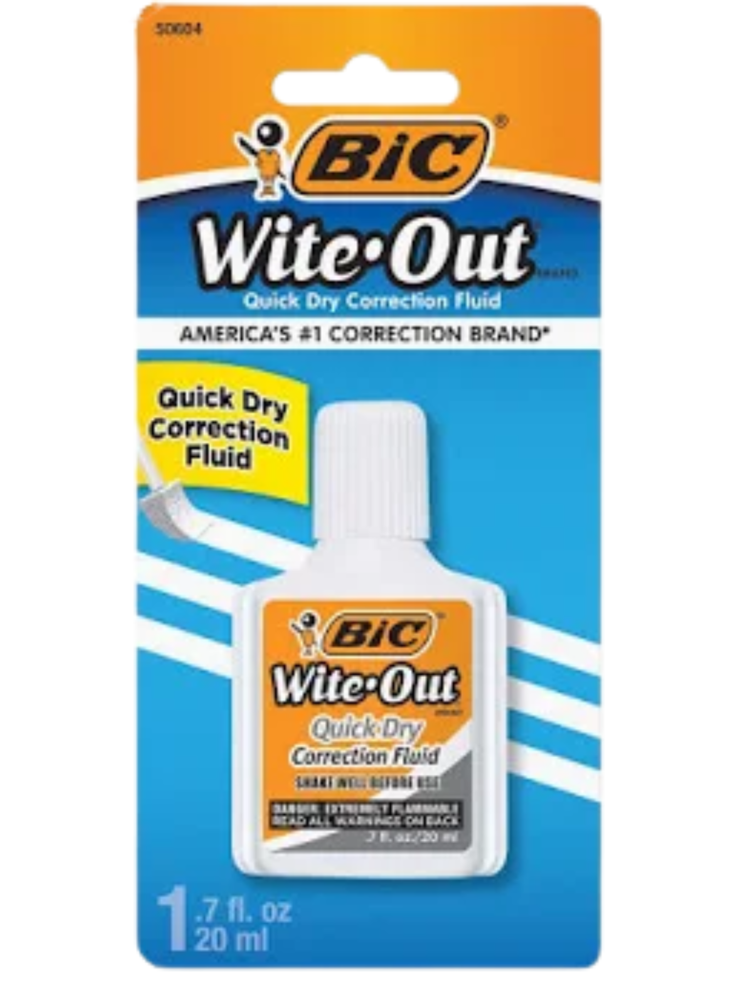 BIC Wite-Out Quick-Dry 20mL Correction Fluid, White