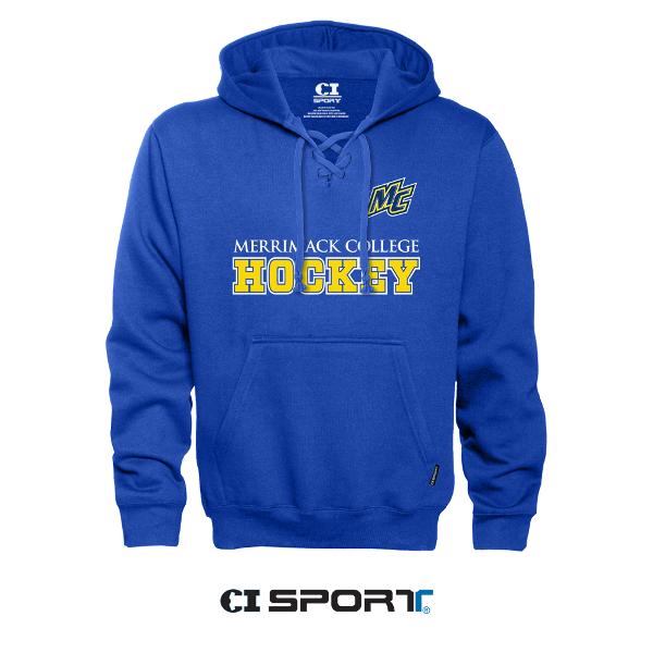 Royal Heather MC Hockey Lace Hoodie; $59.99